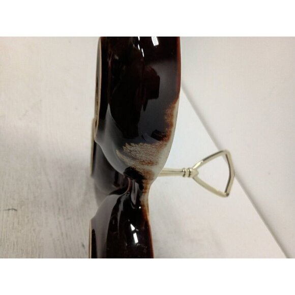 VTG Pfatzgraff Pottery Porcelain Brown Drip Glazed 3 Way Divided Serving Dish - Picture 6 of 9